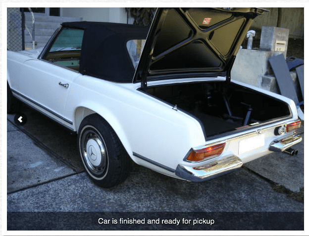 Car restoration mercedes #3